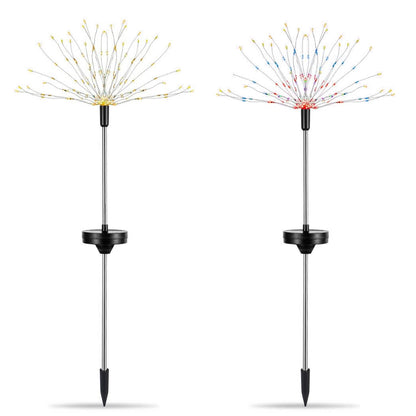 2-Piece: Solar Powered Starburst Garden Lights