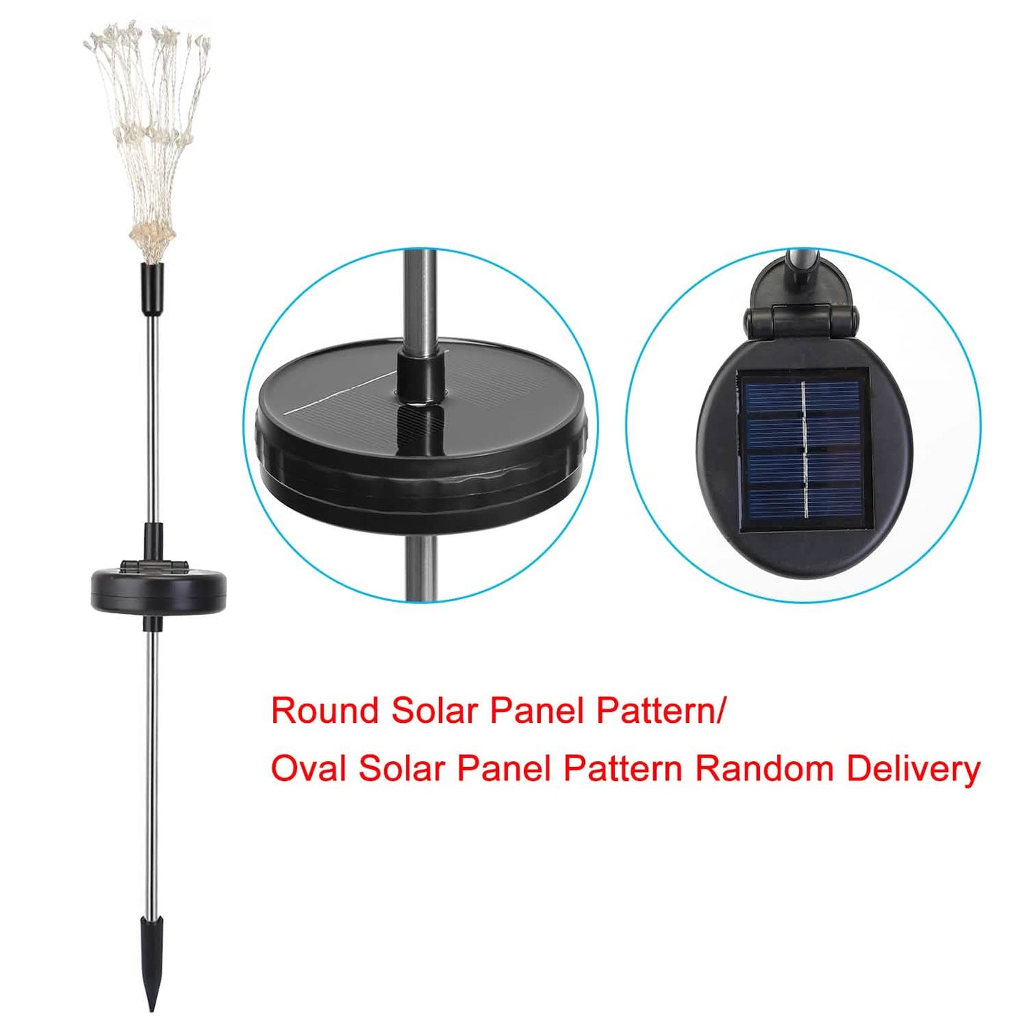 2-Piece: Solar Powered Starburst Garden Lights