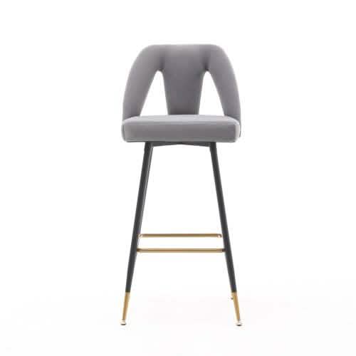 2-Pieces Set: Contemporary Upholstered Barstool