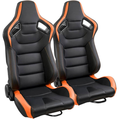 2-Pieces Set: Universal PVC Leather Bucket Seats