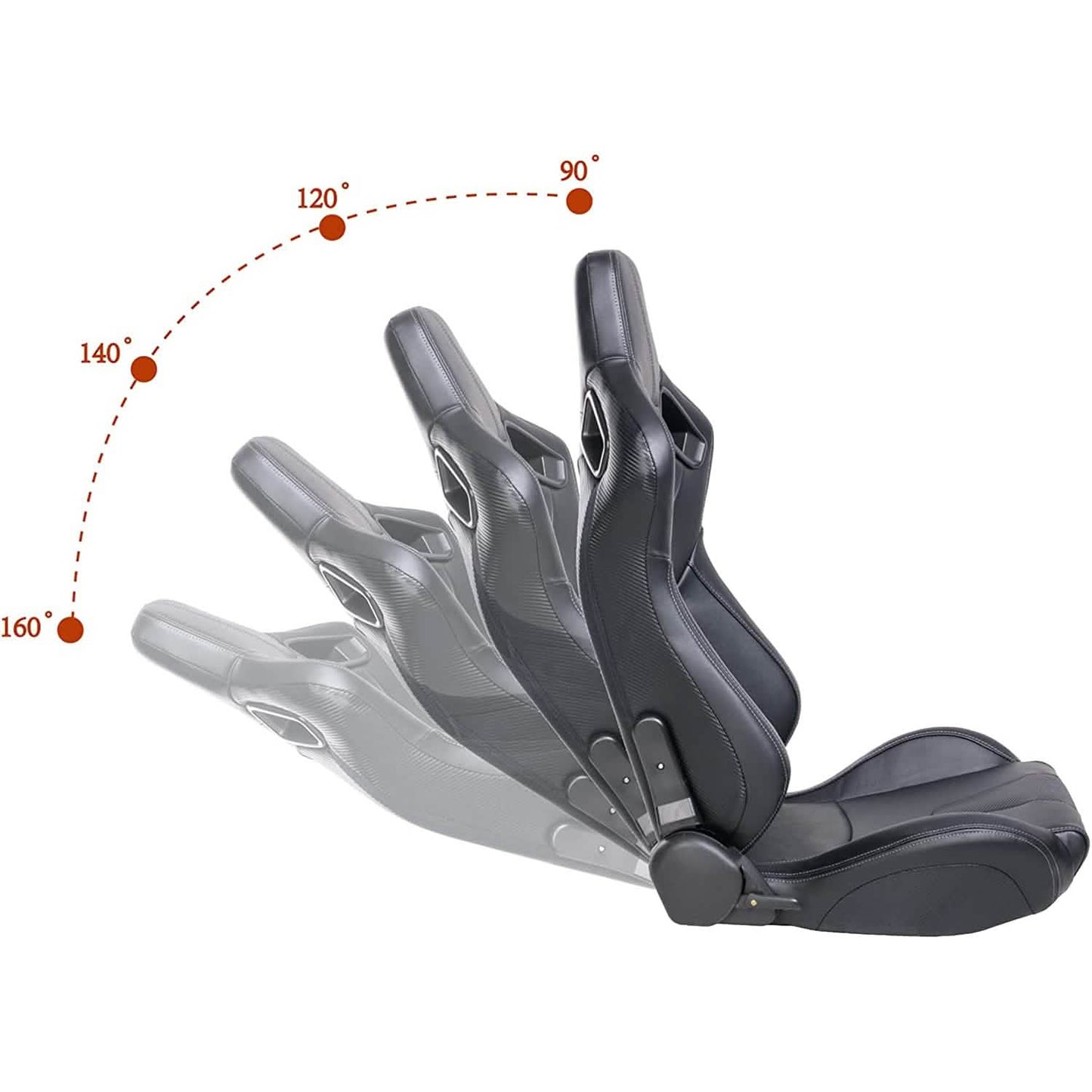 2-Pieces Set: Universal PVC Leather Bucket Seats