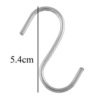 20-Piece: Household Holder Kitchen Stainless Steel S Shaped Hooks