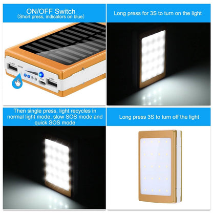 20,000mAh Solar Power Bank