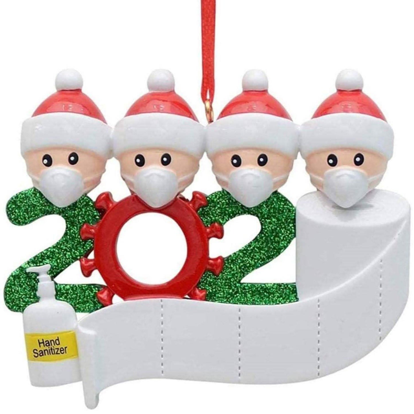 2020 Quarantine Family Personalized Christmas Ornaments