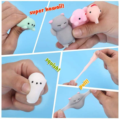 24-Pack: Kids Mochi Squishy Toy with Storage