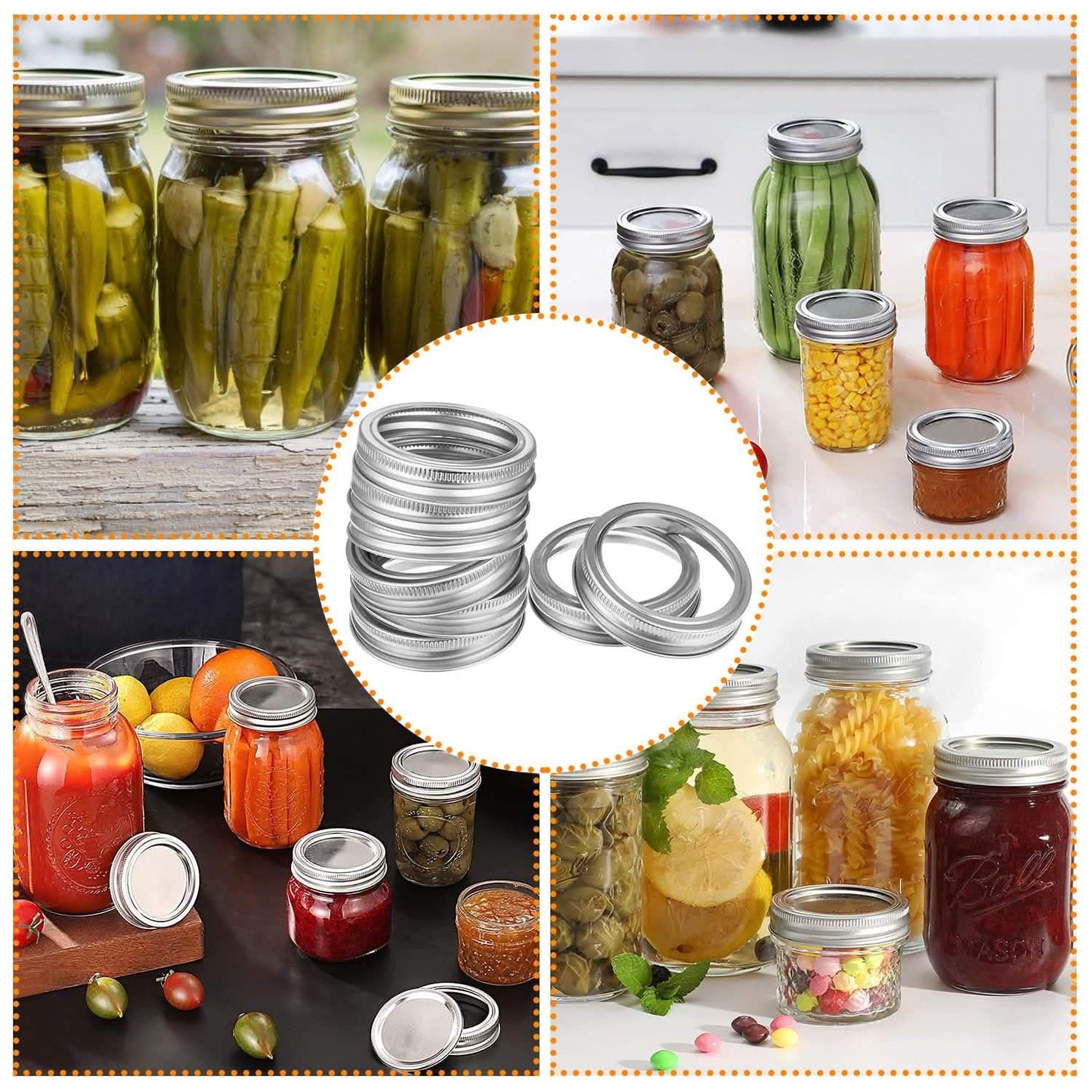 24-Piece: Regular Mouth Canning Jar