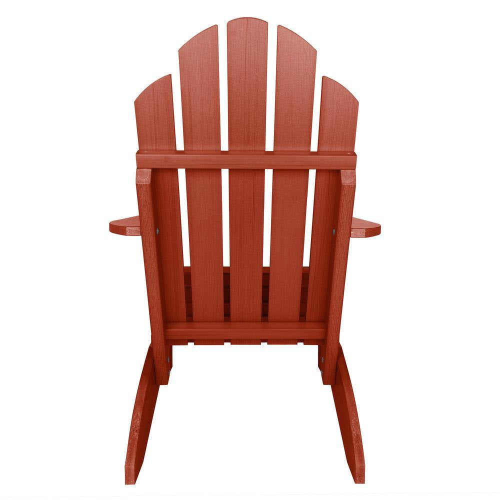 Classic Wesport Rustic Red Recycled Plastic Adirondack Chair