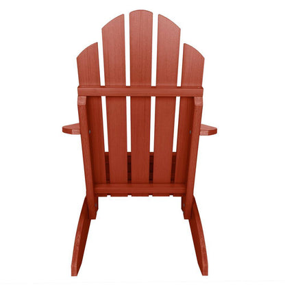 Classic Wesport Rustic Red Recycled Plastic Adirondack Chair