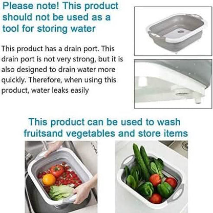 3-in-1 Multifunctional Foldable Cutting Board