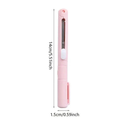 3-Pack: 2-in-1 Pen Style Scissors with Paper Cutter