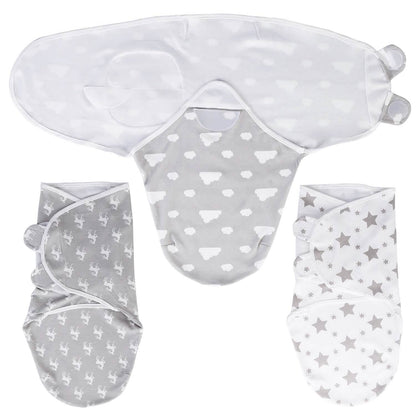 3-Pack: Baby New Born Swaddle Wrap