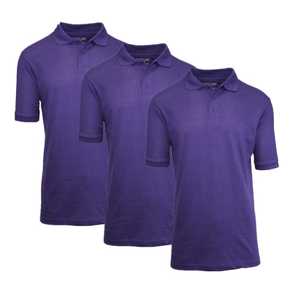 3-Pack: Boys School Uniform Polo