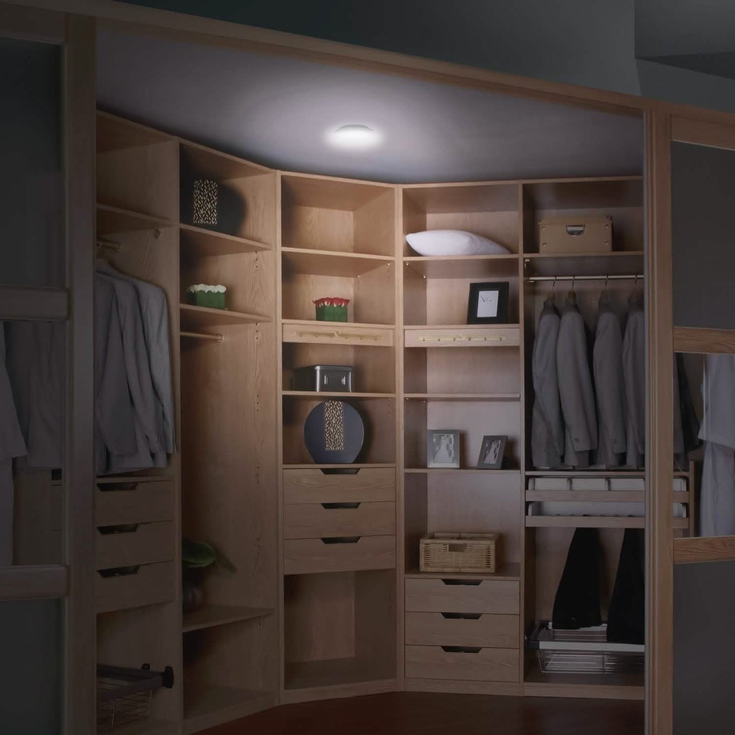 3-Pack: LED Wireless Puck Closet Lights