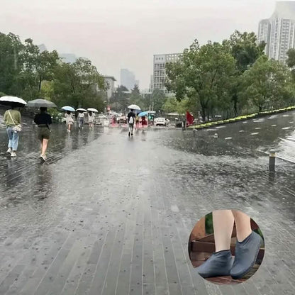 3-Pairs: Outdoor Latex Rain Boots Waterproof Shoe Cover
