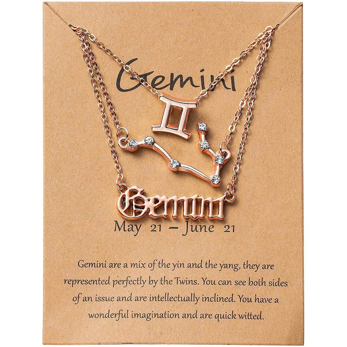 3-Piece: Constellation Zodiac Layer Necklaces