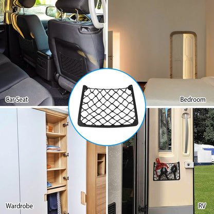 3-Pieces: Mesh Pocket Seat Side Organizer