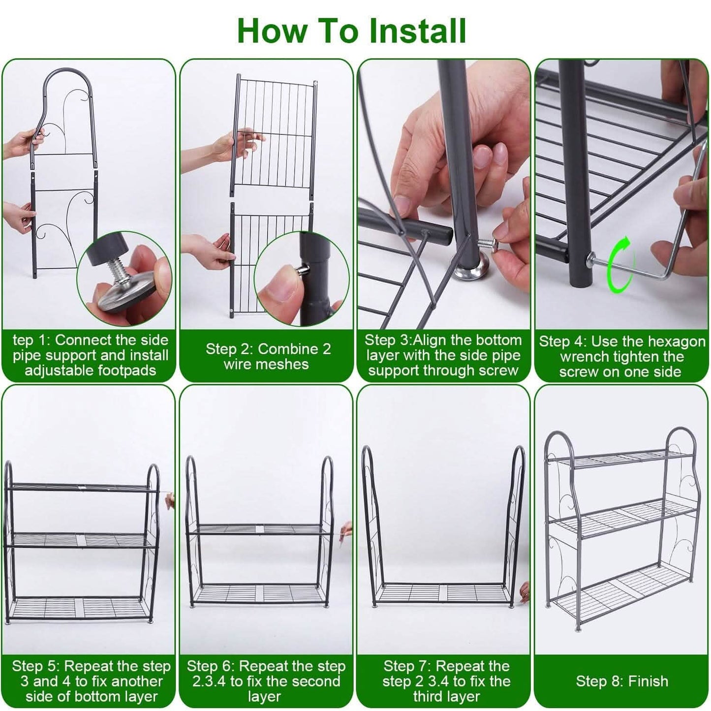 3-Tier Plant Stand Shelf Display Rack