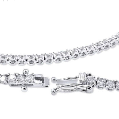 3.15ct. Round Cut Diamond Tennis Bracelet In 14k White Gold
