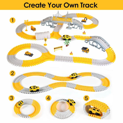 340-Piece: Construction Race Track Toy Set