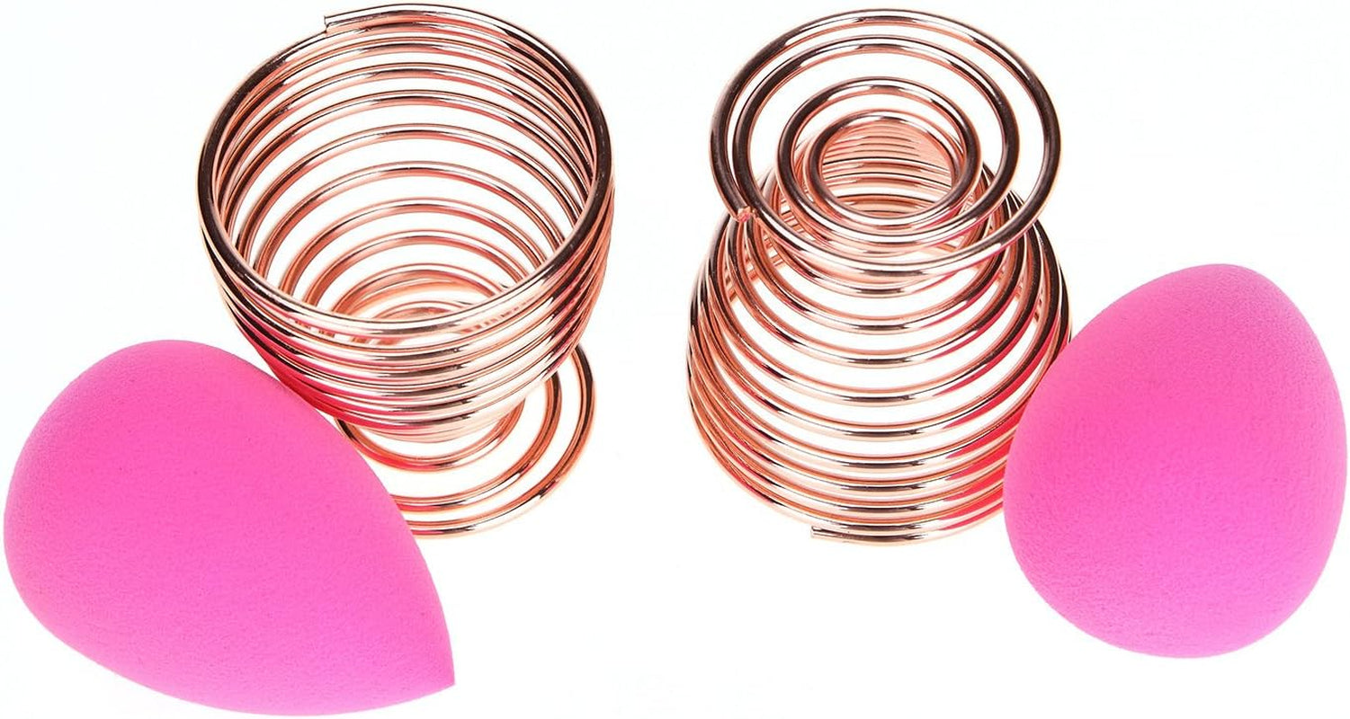 Beauty Sponge Blender Holder,(2 Pack Rose Gold) Makeup Sponge Drying Stand Storage Egg Powder Puff Display Stand
