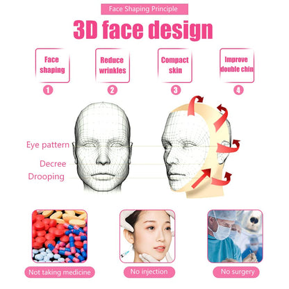 Women'S Double Chin Girdle, Slimming Face Facial Slimming Slimming Face Mask Slimming Mask Bandages V Face Strap Face