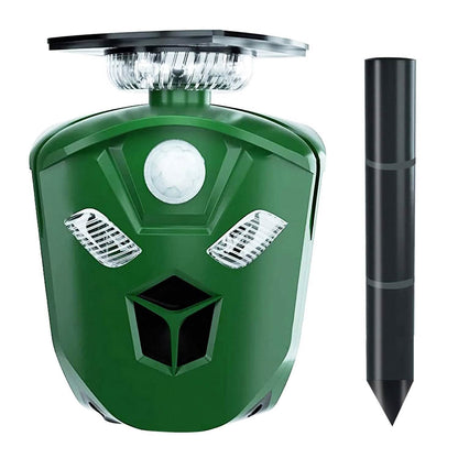 360° Electric Solar Powered Ultrasonic Repeller with Motion Sensor LED Flashing Lights