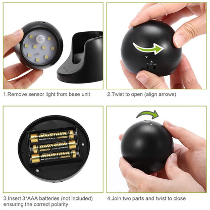 360¬∞ LED Light Sensor Cordless Night Lamps
