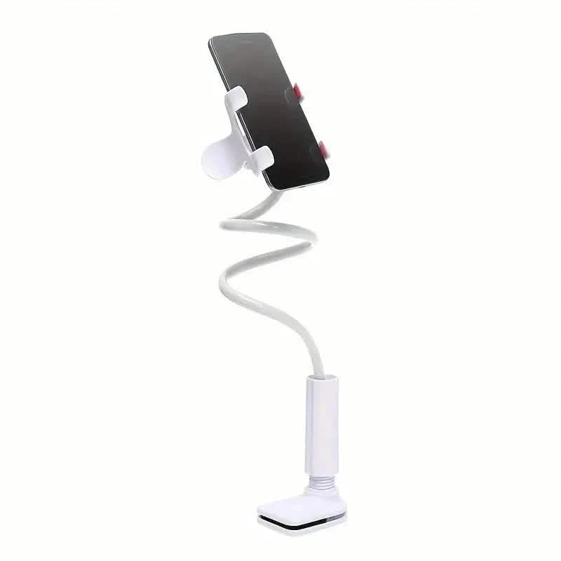 360° Rotating Universal Phone Stand with Flexible Spiral Base for Lazy Browsing