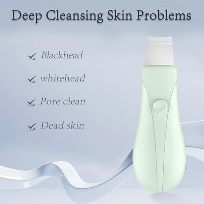 Skin Scrubber Face Spatula Skin Spatula Pore Cleaner Blackhead Remover Tools for Facial Deep Cleansing Skin Care Tool for Men and Women (Green)