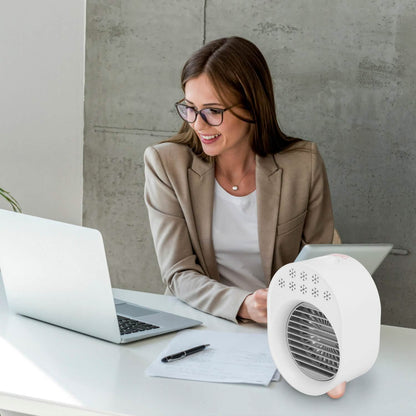 4-in-1 Portable Mini Desktop Water Mist Cooling Air Conditioner