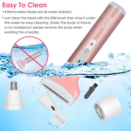 4-in-1 Women Electric Shaver