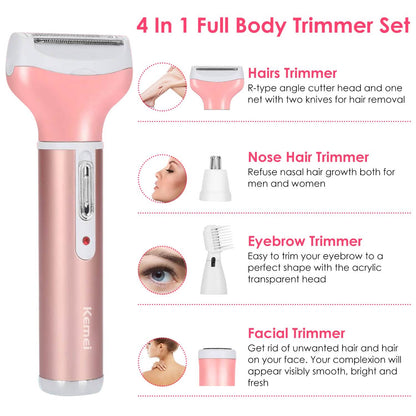 4-in-1 Women Electric Shaver