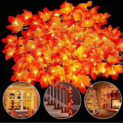4-Pack: 2M 20LED Fall Garland Fall Decorations LED