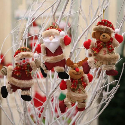 4-Pack: Christmas Doll Pendant Gifts