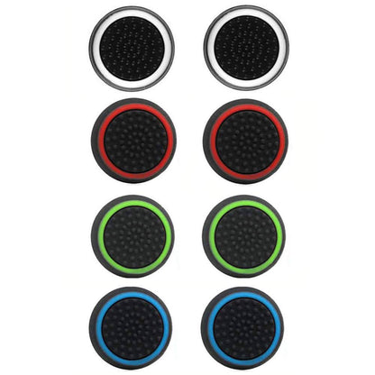 4-Pairs: Silicone Cap Joystick Thumb Grip Protect Cover for PS3 PS4 Xbox 360 Xbox One Wii U Game Controllers