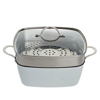 4-Piece: Curtis Stone Dura-Pan Chef Square Saute Set (Refurbished)