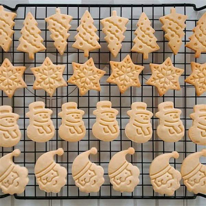 4-Piece: Plastic Cookie Baking Moulds