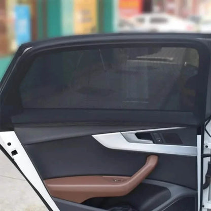 4-Piece Set: Car Window Shades For Front And Back Window