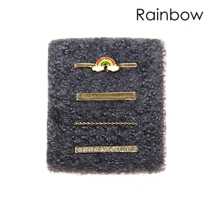 4-Piece Set: Decorative Apple Band Charms
