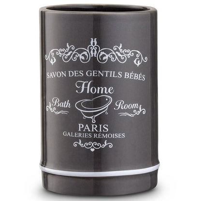 4 Piece Set: Home Basics Paris Collection Bathroom Accessories
