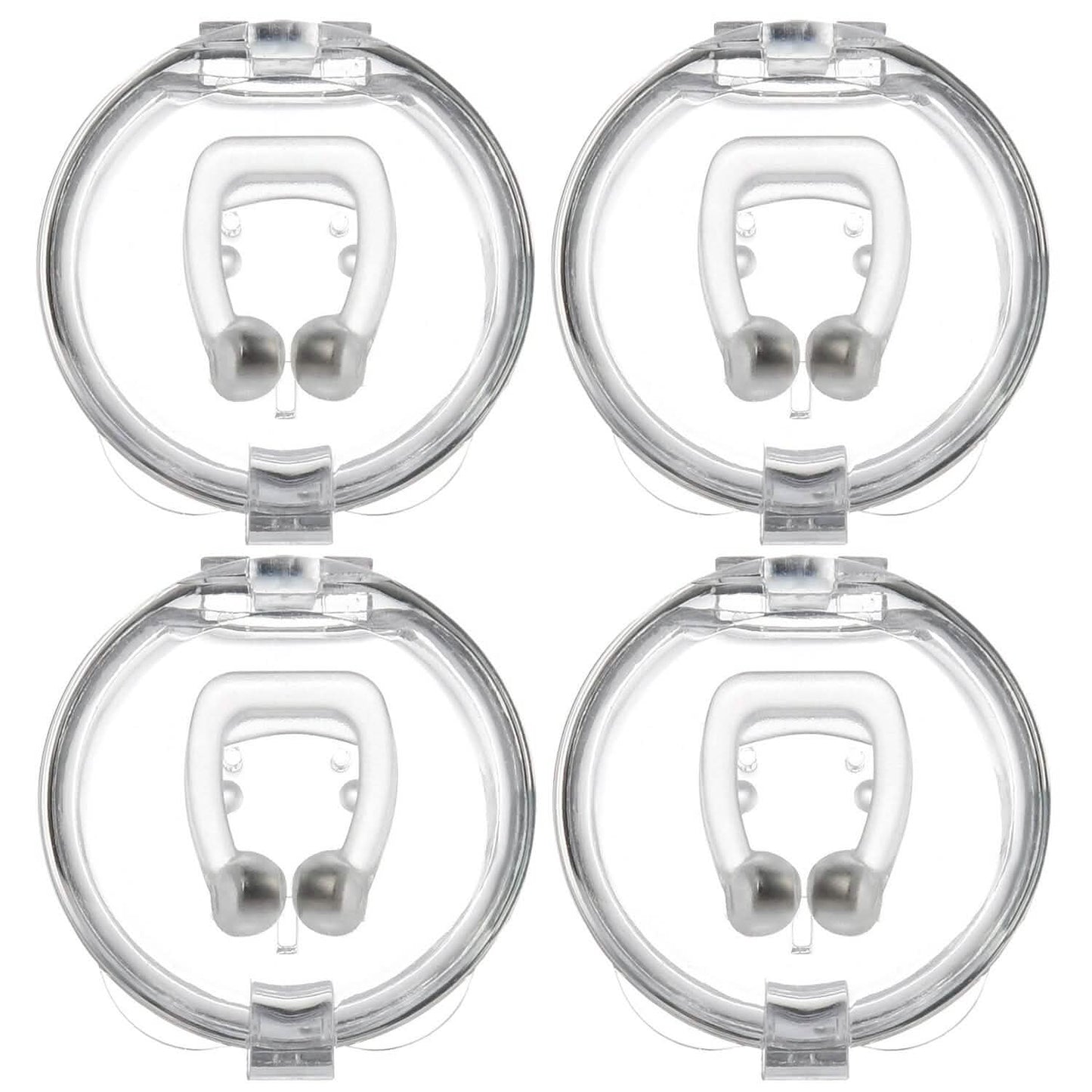 4-Pieces: Magnetic Nose Clip Anti Snoring Device