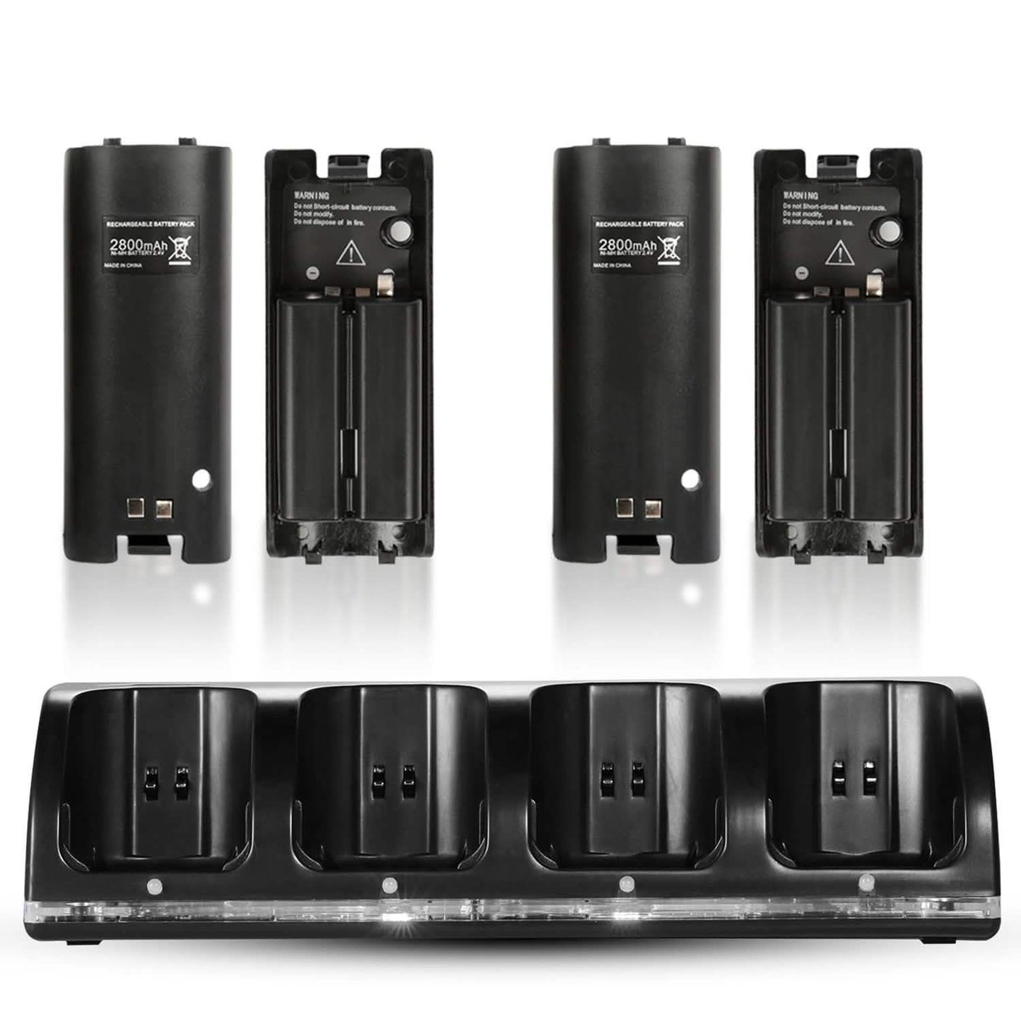 4 Remotes Charging Dock