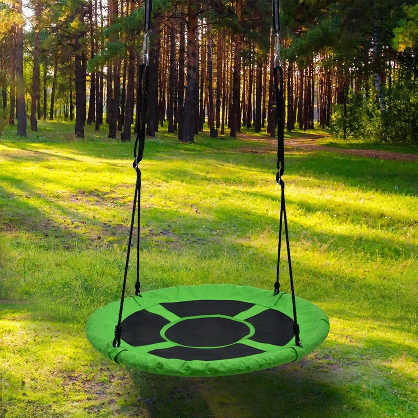 40" Flying Saucer Tree Swing Chair Kids Round Hanging Rope Seat