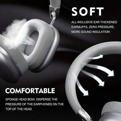 40-Hour Long-Lasting Wireless Noise-Cancelling Headphones