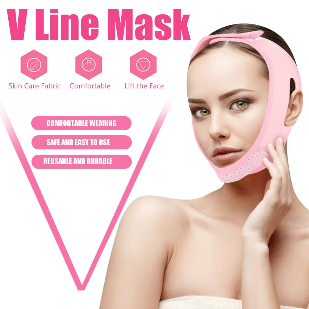Women'S Double Chin Girdle, Slimming Face Facial Slimming Slimming Face Mask Slimming Mask Bandages V Face Strap Face