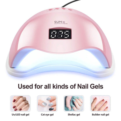 48W UV LED Gel Nail Lamp with 4 Timer