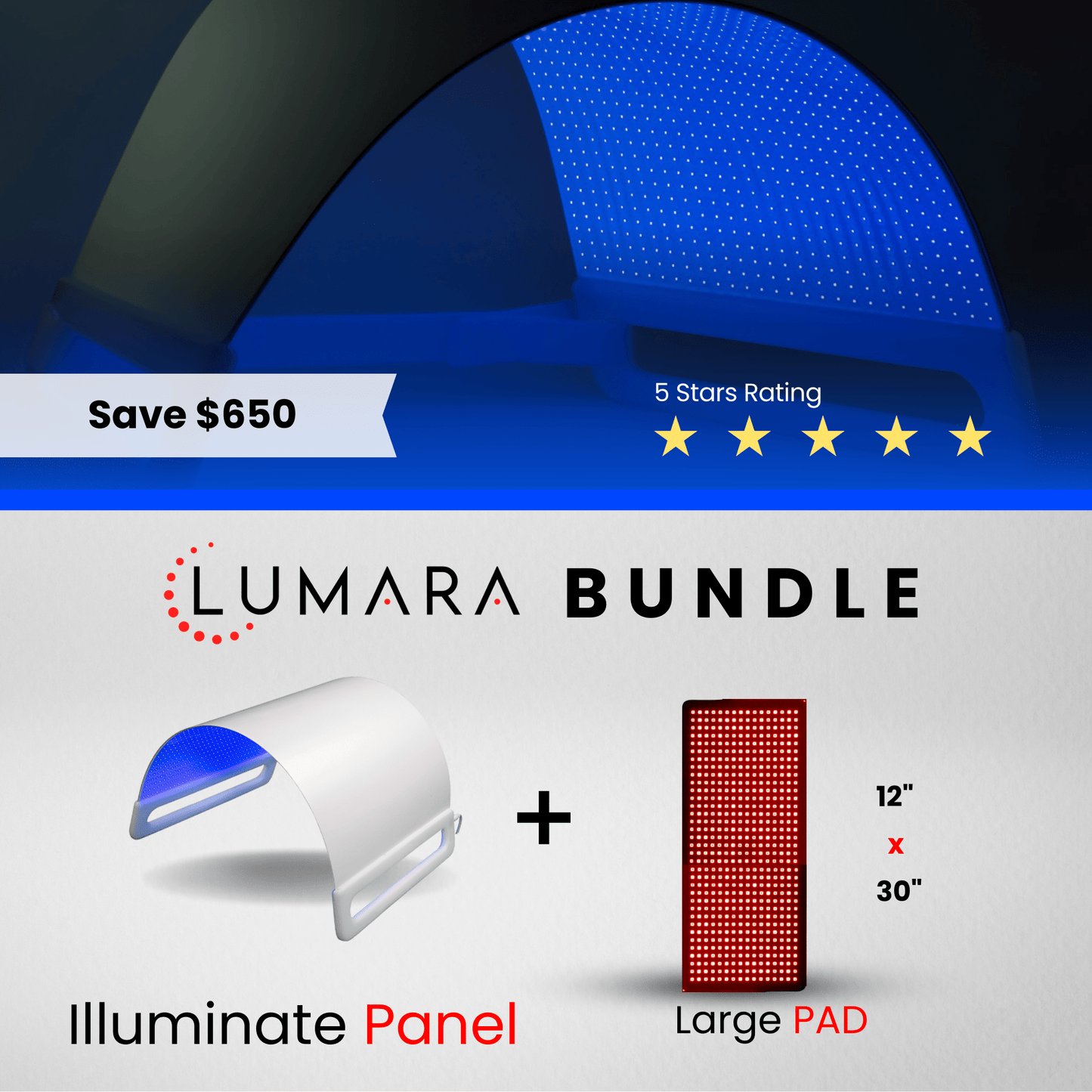 Illuminate Blue V1 |  Blue Light Therapy Panel