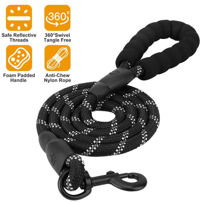 5 Ft. Dog Leash with Foam Handle