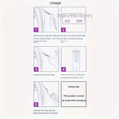 5 Heat Settings Auto-Curler for Luscious Locks