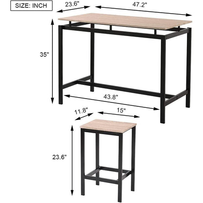 5-Piece Set: Kitchen Table and Chairs Set